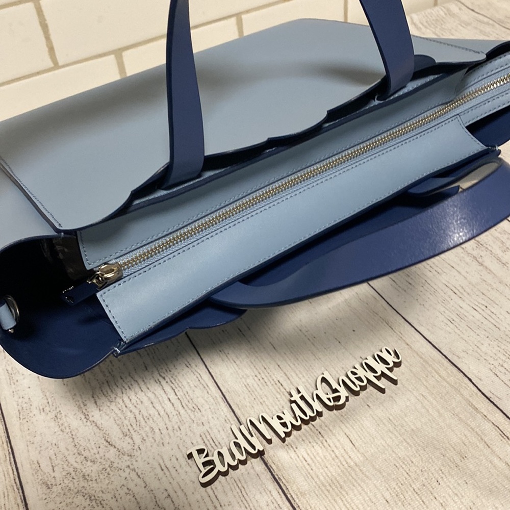 *kate spade Small Mina Magnolia Street Blue Crossbody Shoulder Handbag Purse - Picture 12 of 15